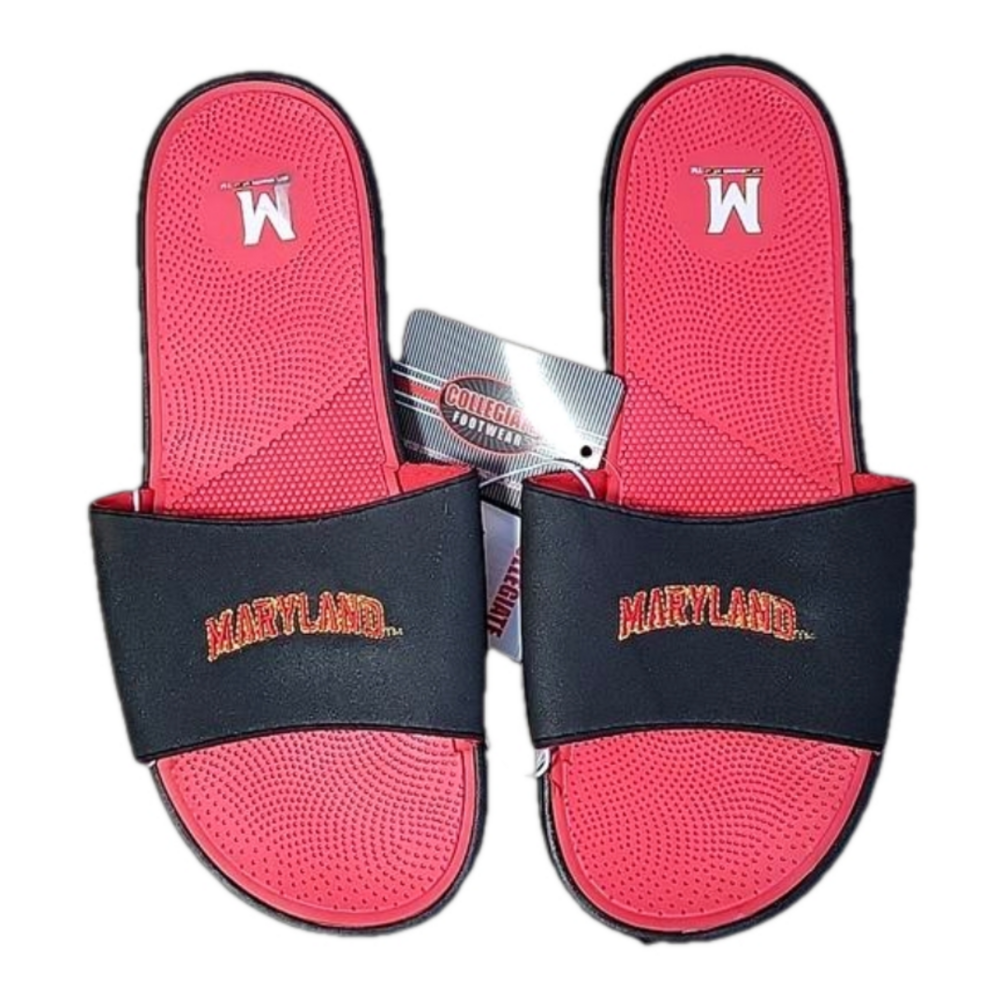 UMD Terps | Maryland Terrapins Sport Slides Size Large 9/10 NWT